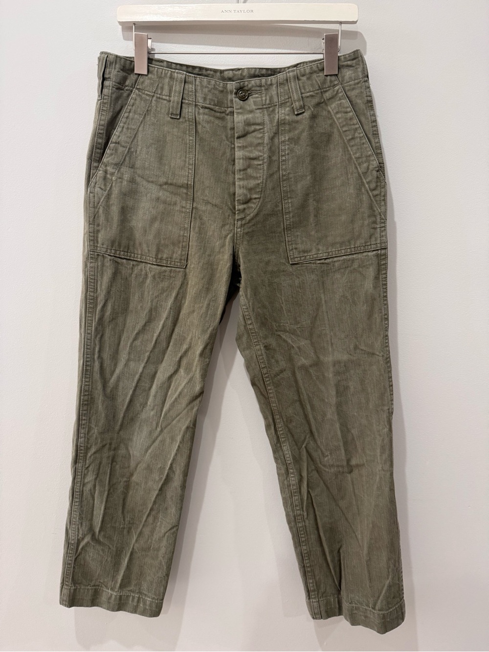 Filson Burnt Olive HBT Fatigue Pants 32